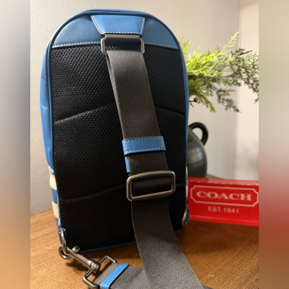 Coach West Pack Checkerboard Sling Bag - Picture 2 of 14